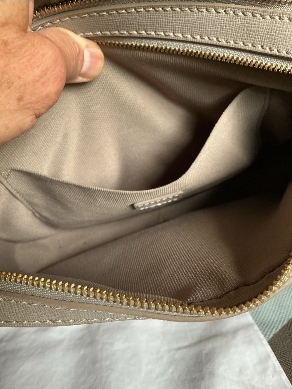 Furla Taupe Crossbody Bag - Picture 9 of 10